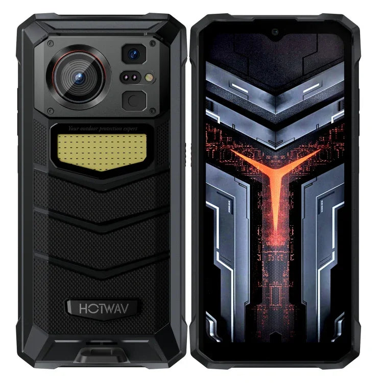 HOTWAV W11 Điện thoại bền bỉ, Tầm nhìn ban đêm, Pin 20800mAh, Màn hình 6.6 inch Android 13 MT8788 Octa Core, Mạng: 4G, OTG, Ghi âm cuộc gọi, 6GB+256GB