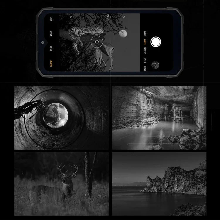 HOTWAV W11 Điện thoại bền bỉ, Tầm nhìn ban đêm, Pin 20800mAh, Màn hình 6.6 inch Android 13 MT8788 Octa Core, Mạng: 4G, OTG, Ghi âm cuộc gọi, 6GB+256GB