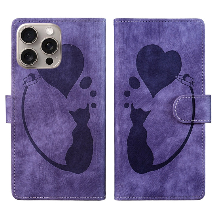 Bao da điện thoại bằng da dập nổi hình bút, trái tim và mèo, dành cho iPhone 17 Pro Max, dành cho iPhone 17 Pro, dành cho iPhone 17, dành cho iPhone Air, dành cho iPhone 15 Pro Max, dành cho iPhone 15 Pro, dành cho iPhone 15 Plus, dành cho iPhone 15