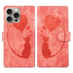 Bao da điện thoại bằng da dập nổi hình bút, trái tim và mèo, dành cho iPhone 17 Pro Max, dành cho iPhone 17 Pro, dành cho iPhone 17, dành cho iPhone Air, dành cho iPhone 15 Pro Max, dành cho iPhone 15 Pro, dành cho iPhone 15 Plus, dành cho iPhone 15