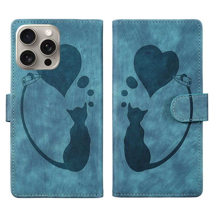 Bao da điện thoại bằng da dập nổi hình bút, trái tim và mèo, dành cho iPhone 17 Pro Max, dành cho iPhone 17 Pro, dành cho iPhone 17, dành cho iPhone Air, dành cho iPhone 15 Pro Max, dành cho iPhone 15 Pro, dành cho iPhone 15 Plus, dành cho iPhone 15