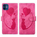 Ốp điện thoại da dập nổi hình bút trái tim mèo, Dành cho iPhone 13 mini, Dành cho iPhone 12, Dành cho iPhone 12 Pro Max, Dành cho iPhone 12 Pro, Dành cho iPhone 12 mini, Dành cho iPhone 11 Pro Max, Dành cho iPhone 11, Dành cho iPhone 11 Pro