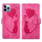 Ốp điện thoại da dập nổi hình bút trái tim mèo, Dành cho iPhone 13 mini, Dành cho iPhone 12, Dành cho iPhone 12 Pro Max, Dành cho iPhone 12 Pro, Dành cho iPhone 12 mini, Dành cho iPhone 11 Pro Max, Dành cho iPhone 11, Dành cho iPhone 11 Pro