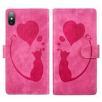 Bao da điện thoại in nổi hình trái tim mèo Pen Heart, dành cho iPhone X / XS, dành cho iPhone XR, dành cho iPhone XS Max, dành cho iPhone 7 Plus / 8 Plus