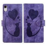 Bao da điện thoại in nổi hình trái tim mèo Pen Heart, dành cho iPhone X / XS, dành cho iPhone XR, dành cho iPhone XS Max, dành cho iPhone 7 Plus / 8 Plus