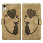 Bao da điện thoại in nổi hình trái tim mèo Pen Heart, dành cho iPhone X / XS, dành cho iPhone XR, dành cho iPhone XS Max, dành cho iPhone 7 Plus / 8 Plus