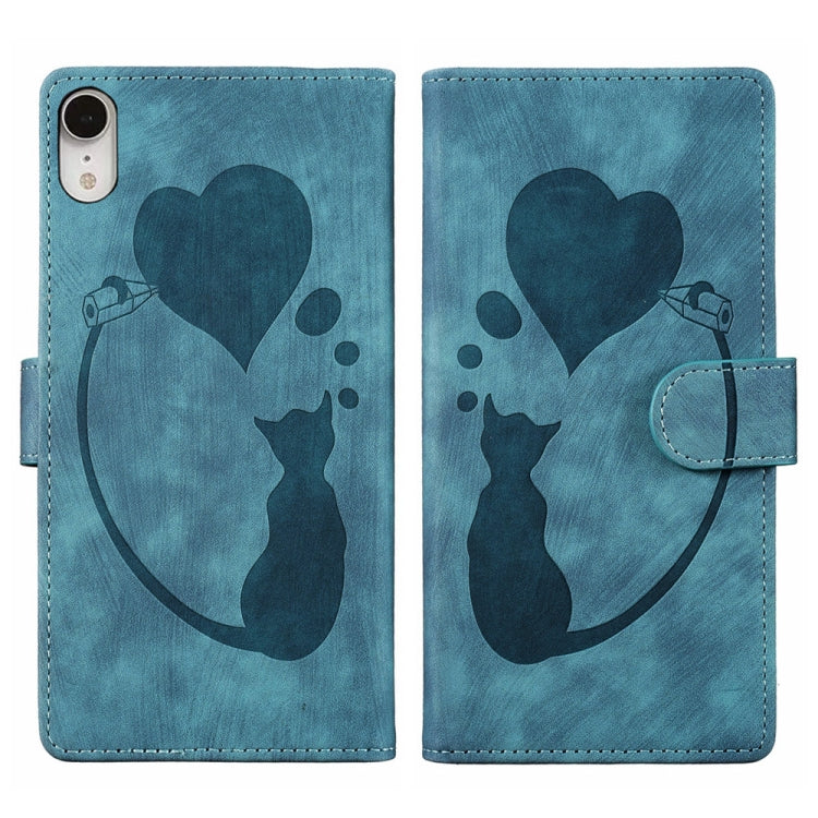 Bao da điện thoại in nổi hình trái tim mèo Pen Heart, dành cho iPhone X / XS, dành cho iPhone XR, dành cho iPhone XS Max, dành cho iPhone 7 Plus / 8 Plus