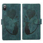 Bao da điện thoại in nổi hình trái tim mèo Pen Heart, dành cho iPhone X / XS, dành cho iPhone XR, dành cho iPhone XS Max, dành cho iPhone 7 Plus / 8 Plus