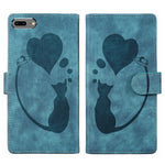 Bao da điện thoại in nổi hình trái tim mèo Pen Heart, dành cho iPhone X / XS, dành cho iPhone XR, dành cho iPhone XS Max, dành cho iPhone 7 Plus / 8 Plus