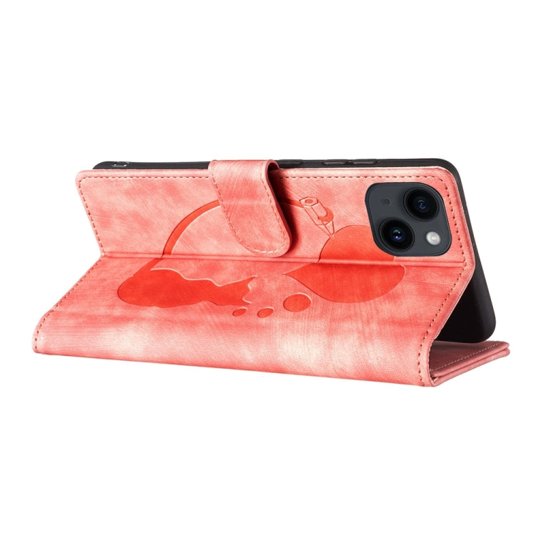 Ốp điện thoại da dập nổi hình bút trái tim mèo, Dành cho iPhone 13 mini, Dành cho iPhone 12, Dành cho iPhone 12 Pro Max, Dành cho iPhone 12 Pro, Dành cho iPhone 12 mini, Dành cho iPhone 11 Pro Max, Dành cho iPhone 11, Dành cho iPhone 11 Pro