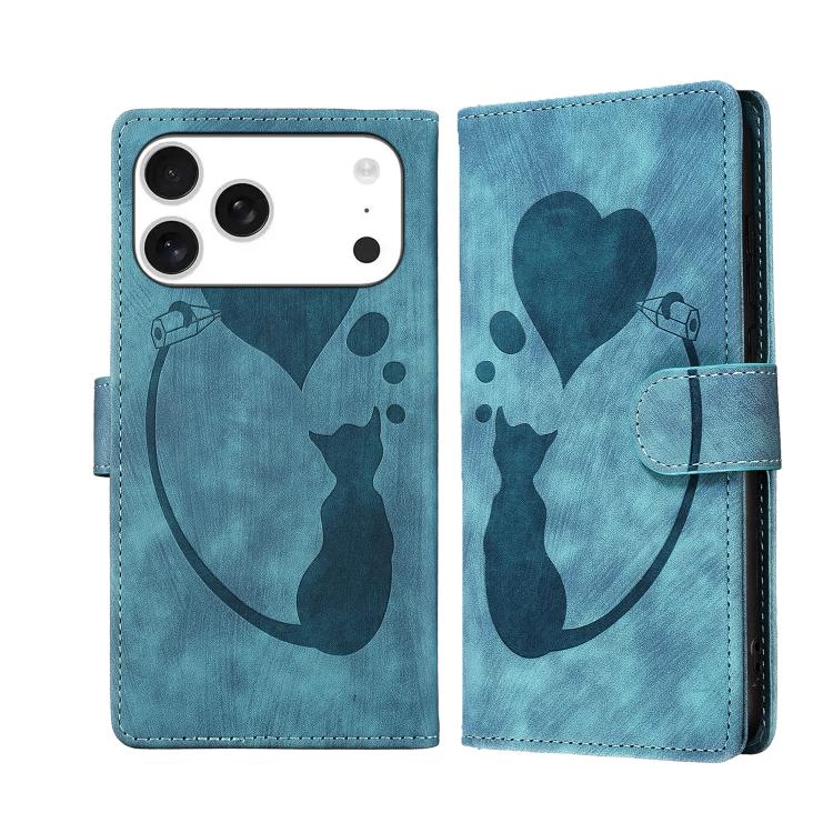 Bao da điện thoại bằng da dập nổi hình bút, trái tim và mèo, dành cho iPhone 17 Pro Max, dành cho iPhone 17 Pro, dành cho iPhone 17, dành cho iPhone Air, dành cho iPhone 15 Pro Max, dành cho iPhone 15 Pro, dành cho iPhone 15 Plus, dành cho iPhone 15