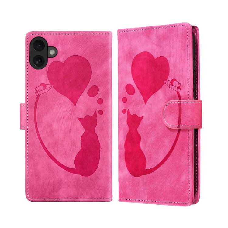 Bao da điện thoại bằng da dập nổi hình bút, trái tim và mèo, dành cho iPhone 17 Pro Max, dành cho iPhone 17 Pro, dành cho iPhone 17, dành cho iPhone Air, dành cho iPhone 15 Pro Max, dành cho iPhone 15 Pro, dành cho iPhone 15 Plus, dành cho iPhone 15