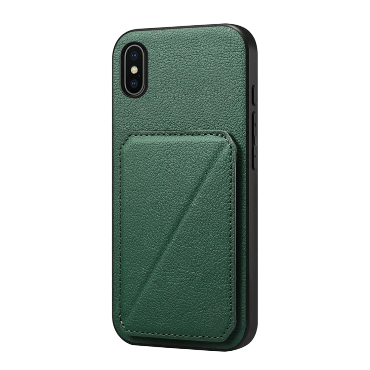 Bao da điện thoại có khe đựng thẻ đôi họa tiết da bê D04, dành cho iPhone 11, dành cho iPhone 11 Pro, dành cho iPhone X / XS, dành cho iPhone XR, dành cho iPhone XS Max, dành cho iPhone 7 Plus / 8 Plus