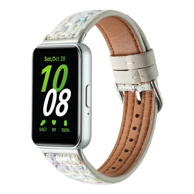 Dây đeo đồng hồ da len, dành cho Samsung Galaxy Fit 3