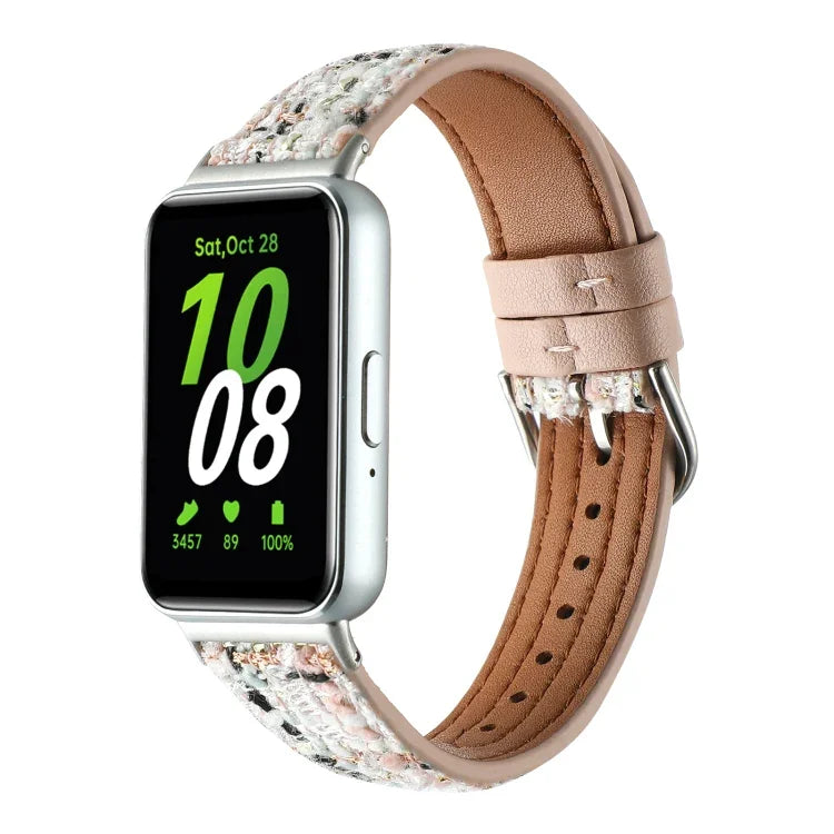 Dây đeo đồng hồ da len, dành cho Samsung Galaxy Fit 3