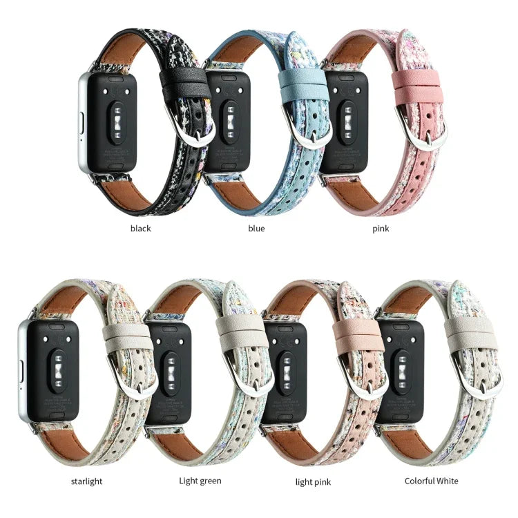 Dây đeo đồng hồ da len, dành cho Samsung Galaxy Fit 3