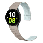Dây đồng hồ silicone nam châm vòng hai màu, dành cho Samsung Galaxy Watch 6 / 5 / 4