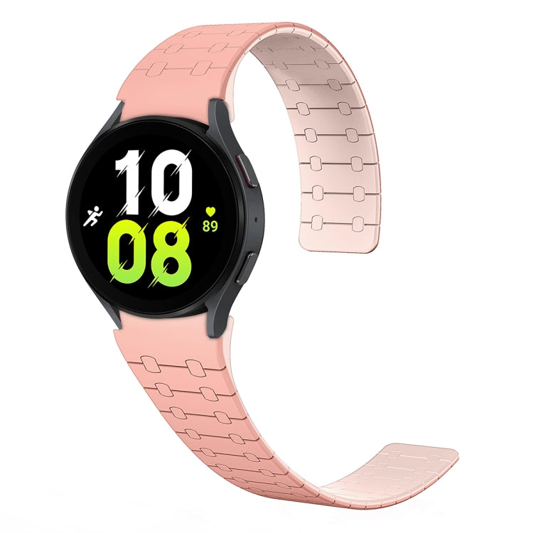 Dây đồng hồ silicone nam châm vòng hai màu, dành cho Samsung Galaxy Watch 6 / 5 / 4