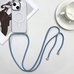 Ốp lưng điện thoại MagSafe PC + TPU từ tính kèm dây đeo, dành cho iPhone 14 Pro Max, iPhone 13 Pro Max, iPhone 13 Pro, iPhone 13