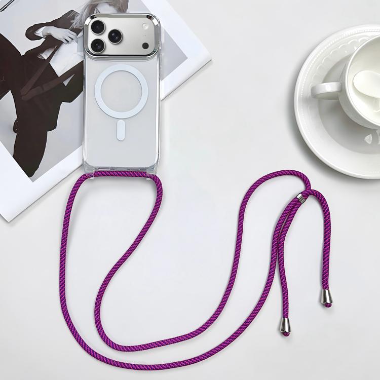Bao da điện thoại MagSafe bằng PC + TPU có nam châm kèm dây đeo, dành cho iPhone 17e / 16e, dành cho iPhone 17 Pro Max, dành cho iPhone 17 Pro, dành cho iPhone 17