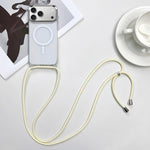 Bao da điện thoại MagSafe bằng PC + TPU có nam châm kèm dây đeo, dành cho iPhone 17e / 16e, dành cho iPhone 17 Pro Max, dành cho iPhone 17 Pro, dành cho iPhone 17