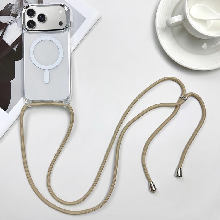 Bao da điện thoại MagSafe bằng PC + TPU có nam châm kèm dây đeo, dành cho iPhone 17e / 16e, dành cho iPhone 17 Pro Max, dành cho iPhone 17 Pro, dành cho iPhone 17