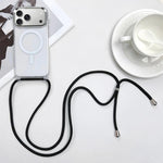 Bao da điện thoại MagSafe bằng PC + TPU có nam châm kèm dây đeo, dành cho iPhone 17e / 16e, dành cho iPhone 17 Pro Max, dành cho iPhone 17 Pro, dành cho iPhone 17