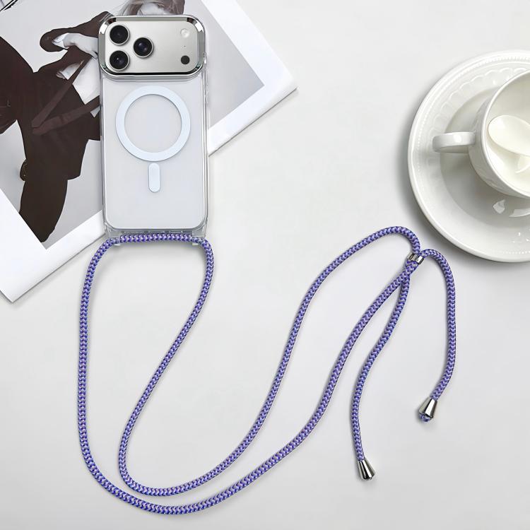 Bao da điện thoại MagSafe bằng PC + TPU có nam châm kèm dây đeo, dành cho iPhone 17e / 16e, dành cho iPhone 17 Pro Max, dành cho iPhone 17 Pro, dành cho iPhone 17