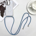 Bao da điện thoại MagSafe bằng PC + TPU có nam châm kèm dây đeo, dành cho iPhone 17e / 16e, dành cho iPhone 17 Pro Max, dành cho iPhone 17 Pro, dành cho iPhone 17