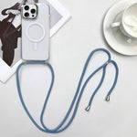 Bao da điện thoại MagSafe bằng PC + TPU có nam châm kèm dây đeo, dành cho iPhone Air, dành cho iPhone 16 Pro Max, dành cho iPhone 16 Pro, dành cho iPhone 16 Plus