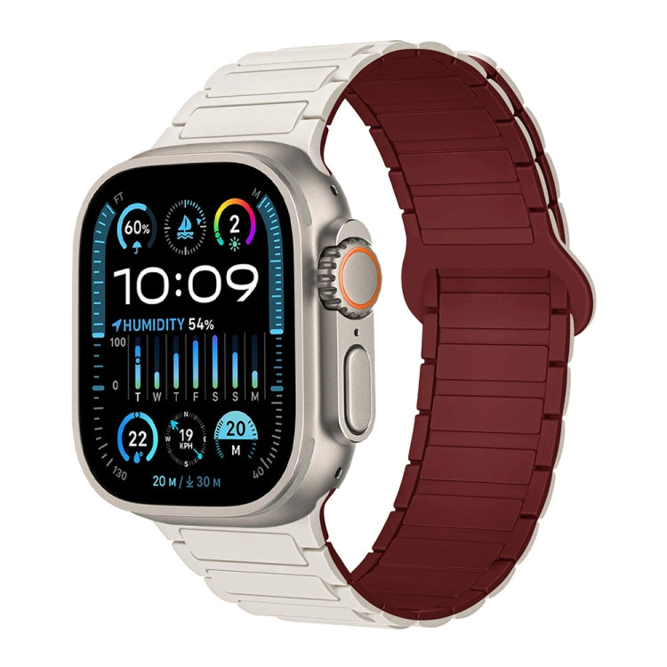 Dây đồng hồ silicone từ tính hình chữ I, dành cho Apple Watch SE 2023 44mm, dành cho Apple Watch SE 2023 40mm, dành cho Apple Watch Ultra 2 49mm