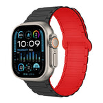 Dây đồng hồ silicone từ tính hình chữ I, dành cho Apple Watch SE 2023 44mm, dành cho Apple Watch SE 2023 40mm, dành cho Apple Watch Ultra 2 49mm