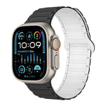 Dây đồng hồ silicone từ tính hình chữ I, dành cho Apple Watch SE 2023 44mm, dành cho Apple Watch SE 2023 40mm, dành cho Apple Watch Ultra 2 49mm