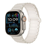 Dây đồng hồ silicone từ tính hình chữ I, dành cho Apple Watch Series 9 45mm, dành cho Apple Watch Series 9 41mm, dành cho Apple Watch Ultra 49mm