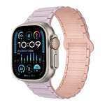 Dây đồng hồ silicone từ tính hình chữ I, dành cho Apple Watch Series 9 45mm, dành cho Apple Watch Series 9 41mm, dành cho Apple Watch Ultra 49mm