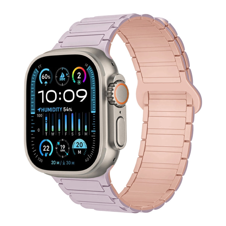 Dây đồng hồ silicone từ tính hình chữ I, dành cho Apple Watch Series 9 45mm, dành cho Apple Watch Series 9 41mm, dành cho Apple Watch Ultra 49mm