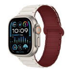Dây đồng hồ silicone từ tính hình chữ I, dành cho Apple Watch Series 9 45mm, dành cho Apple Watch Series 9 41mm, dành cho Apple Watch Ultra 49mm