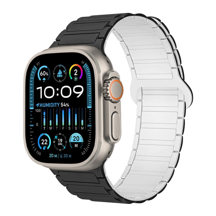 Dây đồng hồ silicone từ tính hình chữ I, dành cho Apple Watch Series 9 45mm, dành cho Apple Watch Series 9 41mm, dành cho Apple Watch Ultra 49mm