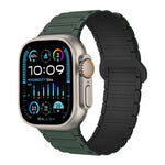 Dây đồng hồ silicone từ tính hình chữ I, dành cho Apple Watch Series 9 45mm, dành cho Apple Watch Series 9 41mm, dành cho Apple Watch Ultra 49mm