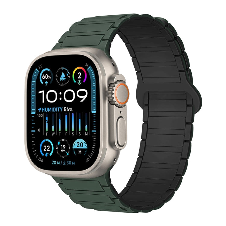 Dây đồng hồ silicone từ tính hình chữ I, dành cho Apple Watch Series 9 45mm, dành cho Apple Watch Series 9 41mm, dành cho Apple Watch Ultra 49mm