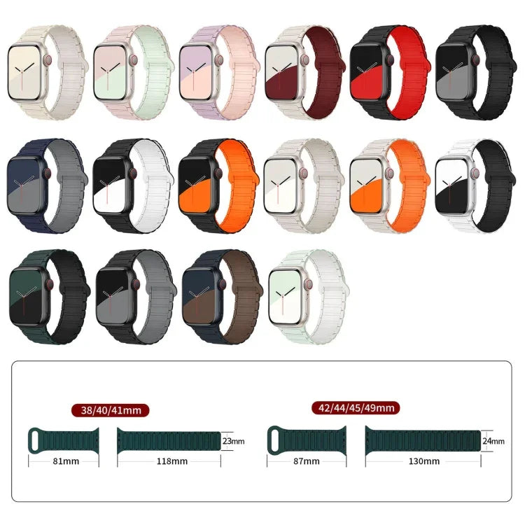 Dây đồng hồ silicone từ tính hình chữ I