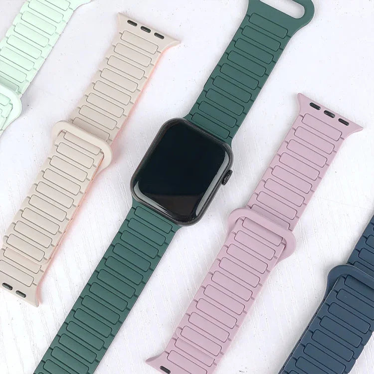 Dây đồng hồ silicone từ tính hình chữ I