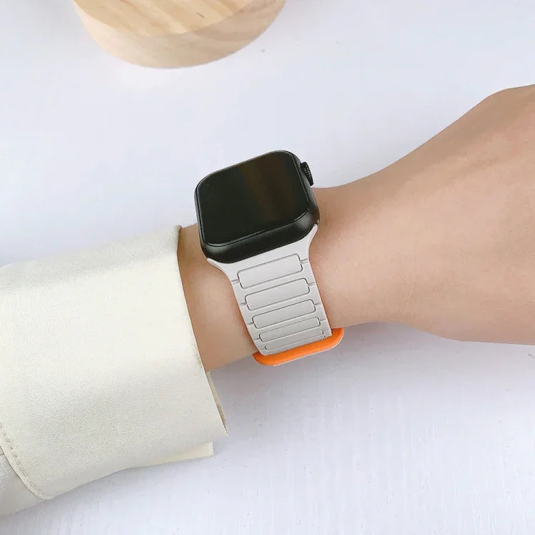 Dây đồng hồ silicone từ tính hình chữ I
