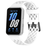 Dây đồng hồ silicone khóa đôi kiểu lỗ, dành cho Samsung Galaxy Fit 3