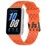 Dây đồng hồ silicone khóa đôi kiểu lỗ, dành cho Samsung Galaxy Fit 3