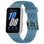 Dây đồng hồ silicone khóa đôi kiểu lỗ, dành cho Samsung Galaxy Fit 3
