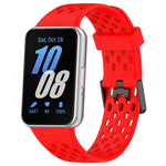 Dây đồng hồ silicone khóa đôi kiểu lỗ, dành cho Samsung Galaxy Fit 3