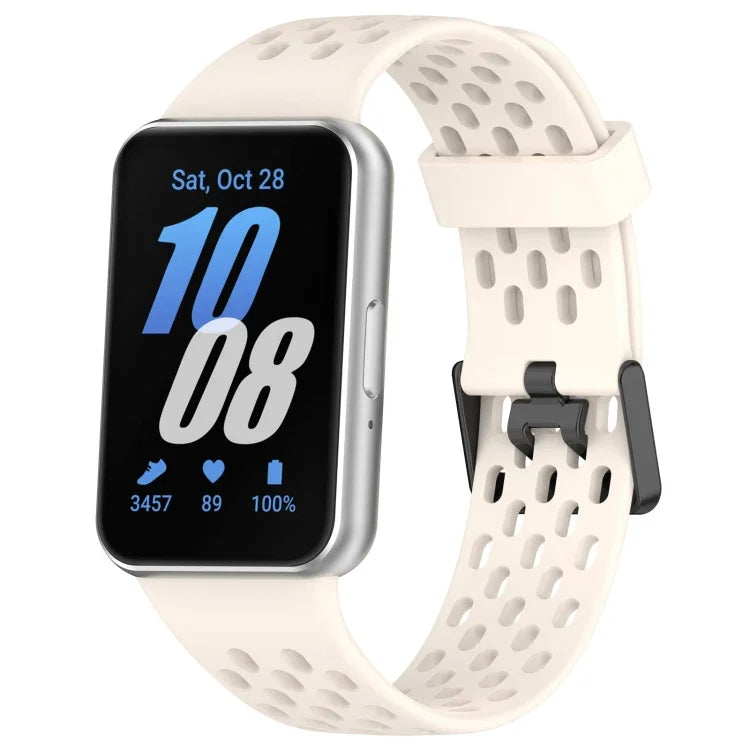 Dây đồng hồ silicone khóa đôi kiểu lỗ, dành cho Samsung Galaxy Fit 3