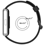 Dây đồng hồ silicone khóa đôi kiểu lỗ, dành cho Samsung Galaxy Fit 3