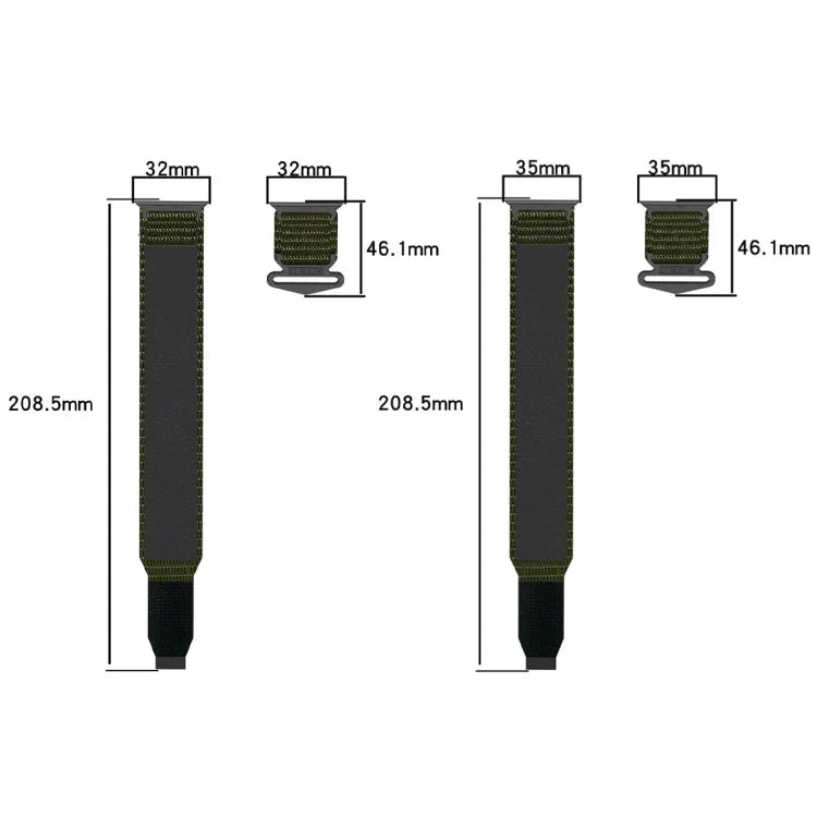 Dây đồng hồ khóa móc và vòng nylon, Dành cho Apple Watch 38mm